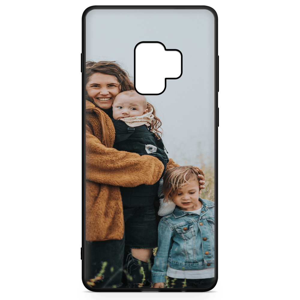 Samsung S9 Custom Case - Black Bumper